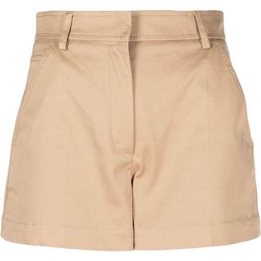 Valentino Garavani shorts rockstud a vita alta - toni neutri