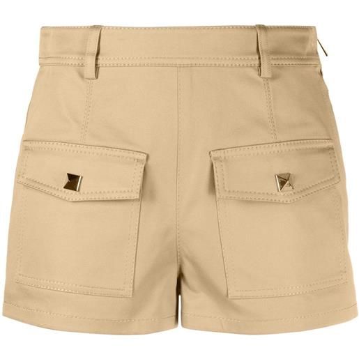Valentino Garavani shorts a vita bassa - toni neutri