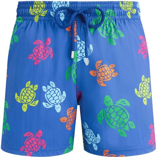 Vilebrequin costume da bagno con stampa tartaruga - blu