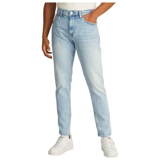 Tommy Jeans uomo jeans austin slim tapered fit, blu (denim ultra light), 34w / 29l
