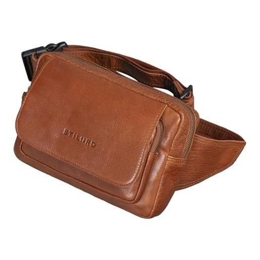 LEACOOLKEY Piccola borsa a tracolla per le donne in pelle Marsupio