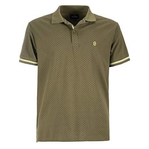 Coveri polo uomo manica corta sportiva a fantasia cotone 100% m l xl xxl xxxl (l - militare)