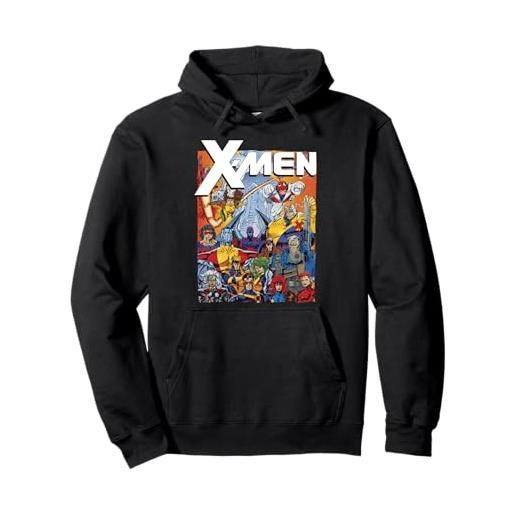 Marvel x-men classic vintage team nineties felpa con cappuccio