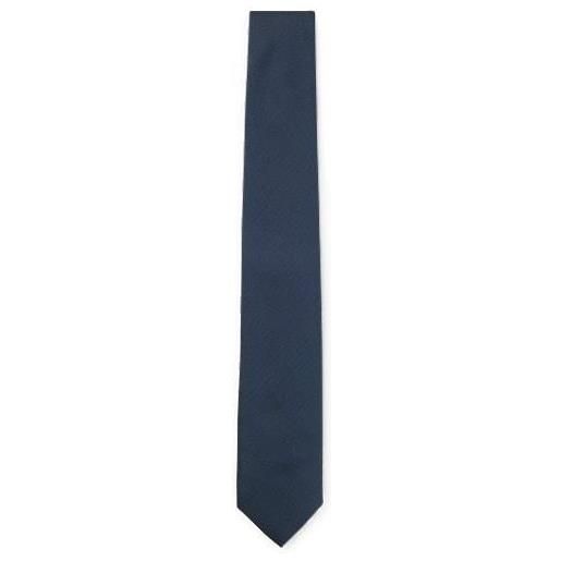 BOSS cravatta con lavorazione jacquard, blu scuro