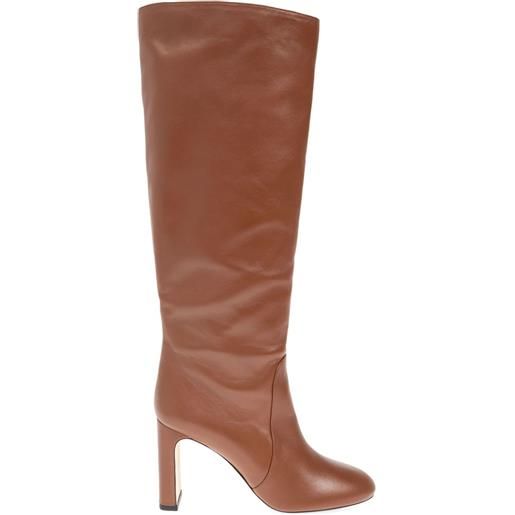Stuart Weitzman stivali ida in pelle 90mm - marrone