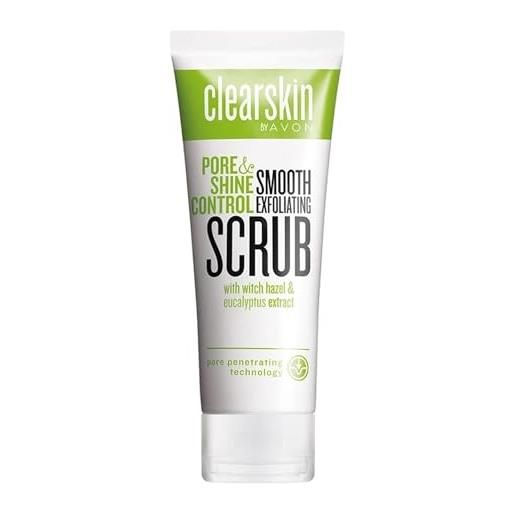 Avon, scrub esfoliante per il viso pore & shine control (etichetta in lingua italiana non garantita)
