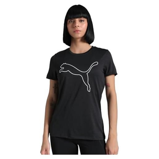 Puma t-shirt unisex w tad essential heather logo tee (confezione da 1)
