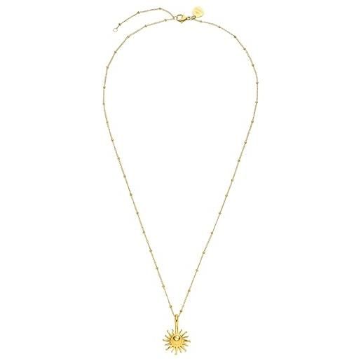 Purelei® Finesse - Collana impermeabile in acciaio inossidabile - Collana con perle di conchiglia - Gioielli di moda per un look personalizzato - Collana di perle per donna (Argento