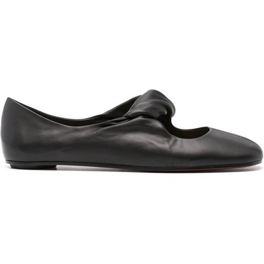 Alexander McQueen ballerine con incrocio - nero
