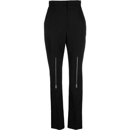 Alexander McQueen pantaloni a vita alta - nero