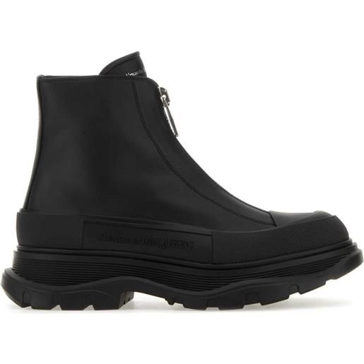 Alexander McQueen stivali tread slick - nero
