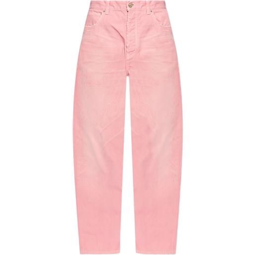 Balenciaga jeans a gamba ampia - rosa