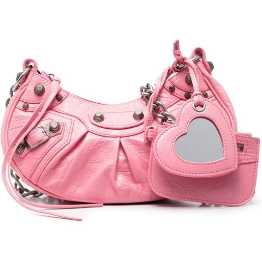 Balenciaga borsa a spalla xs le cagole - rosa