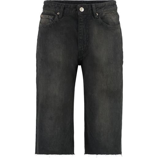 Balenciaga shorts con applicazione logo - nero