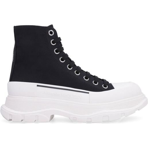 Alexander McQueen stivali tread slick - nero