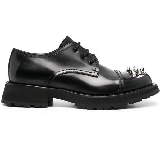 Alexander McQueen derby con borchie - nero