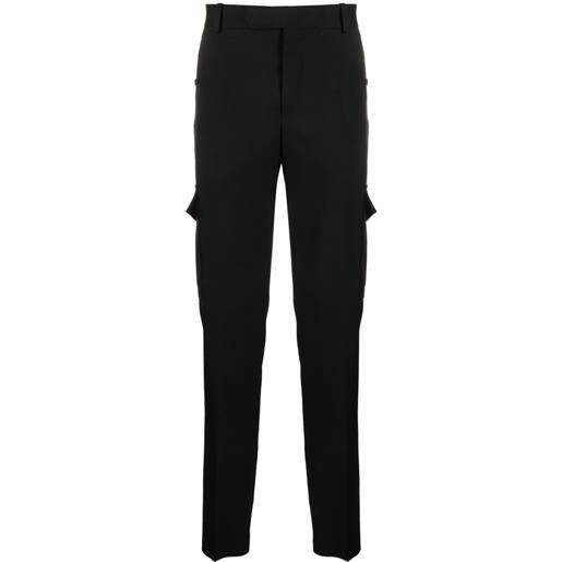 Alexander McQueen cargo affusolati - nero
