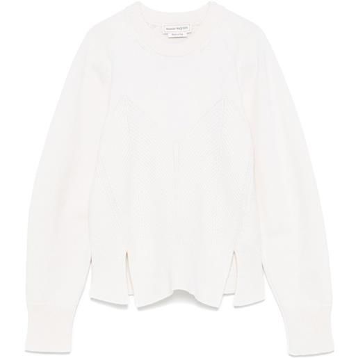 Alexander McQueen maglione con motivo geometrico - toni neutri