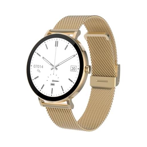 SMARTY2.0 smarty 2.0 orologio digitale da uomo automatico con cinturino in metallo sw079c, dorato, moderno