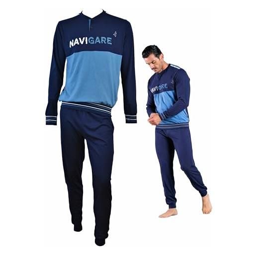 Pigiama Uomo Joker In Cotone Jersey - Maglia Maniche Lunghe Con Stampa