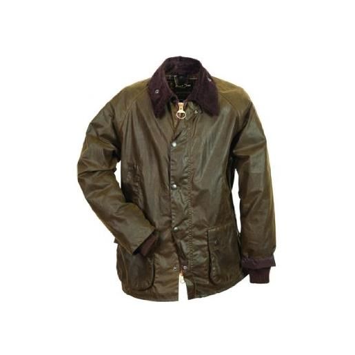 Barbour giacca uomo in cotone cerato classic bedale wax mwx0010ol71 colore olive (62)