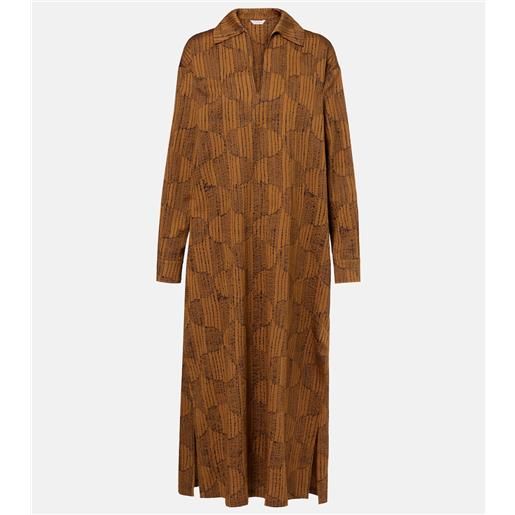 Max Mara abito lungo edwige in cotone