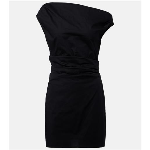 Staud abito corto phare in popeline di cotone