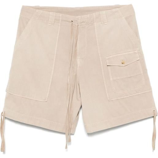 Moschino shorts in cotone - toni neutri