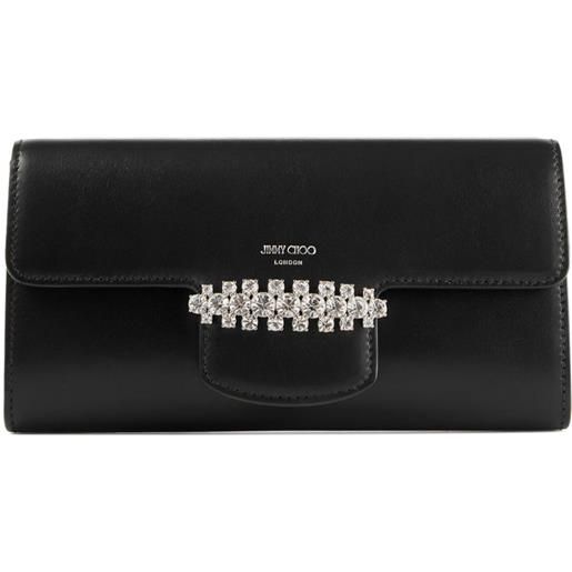 Jimmy Choo portafoglio con catena bing - nero