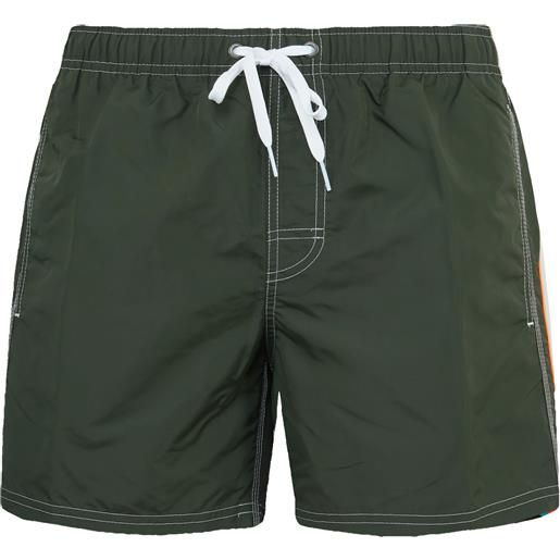 SUNDEK Costume Da Bagno Uomo Vita Fissa - Lunghezza 40,6 Cm - Taffetà Di Nylon Leggero E Asciugatura Rapida - Stile Californiano
