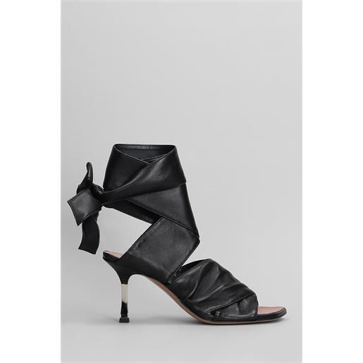 Paris texas sandali lorena in pelle nera