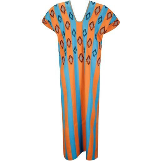 Tandem abito lungo con ricamo - arancione