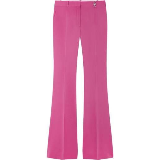 Versace pantaloni sartoriali svasati - rosa