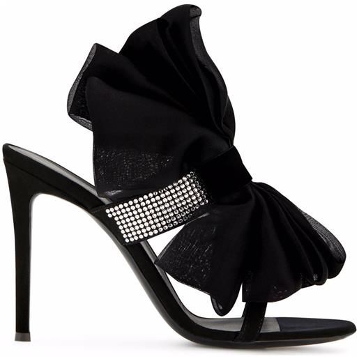 Giuseppe Zanotti sandali con fiocco amabel - nero