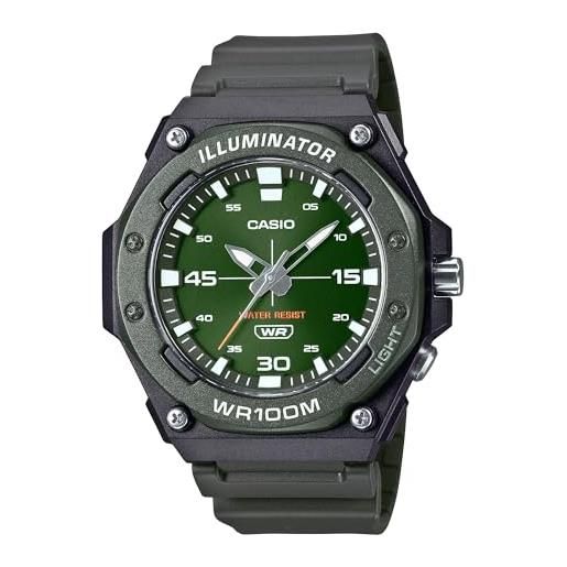 Casio orologio, verde, 50.5 × 48.1 × 13.6 mm, orologio