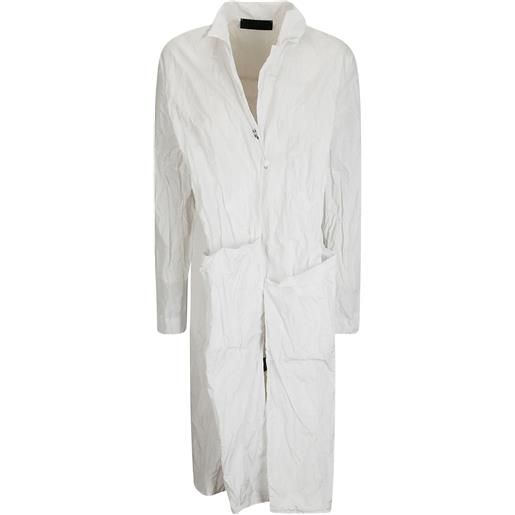 Maria Calderara cappotto con effetto stropicciato - bianco