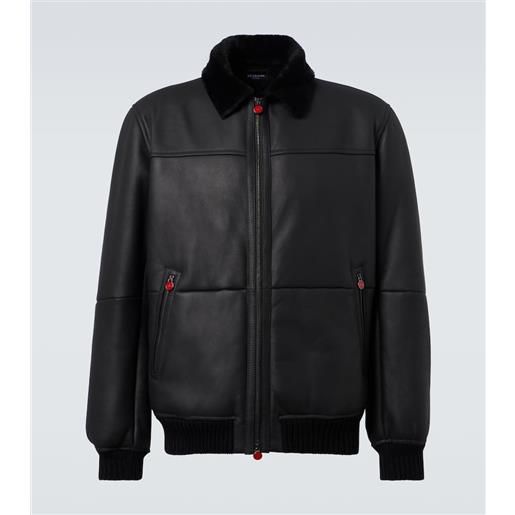 Kiton bomber in shearling