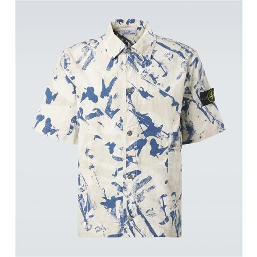 Stone Island camicia desert in misto cotone