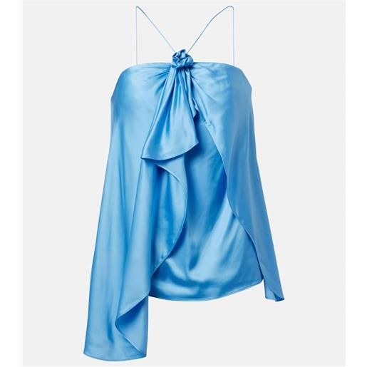 Acne Studios top in raso con volant