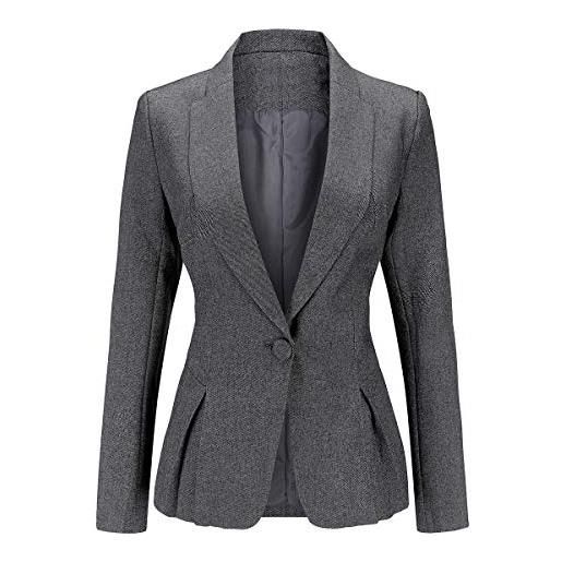 Giacca Blazer Donna OMZIN - Risvolto, Fronte Aperto, Tasche, Per Ufficio E Casual, In Poliestere - Foto 14
