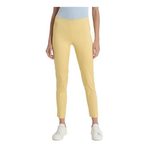 RAGNO pantalone capri con spacchetti in satin power d926py b15 pale banana