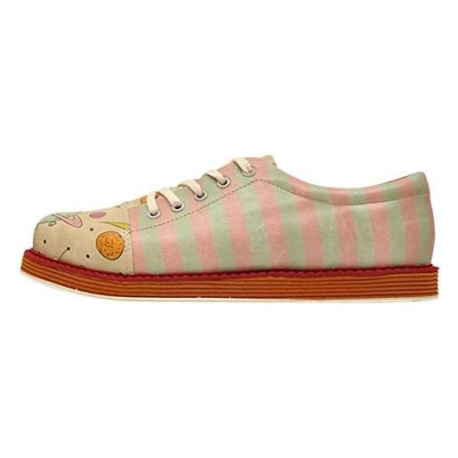 DOGO broke's, appartamento oxford donna, multicolore, 36 eu