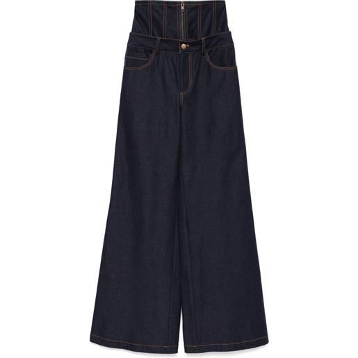 Monse jeans con corsetto - blu
