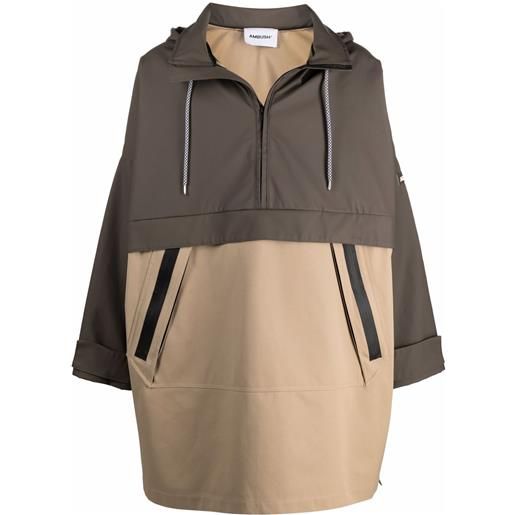 AMBUSH parka con design color-block - verde