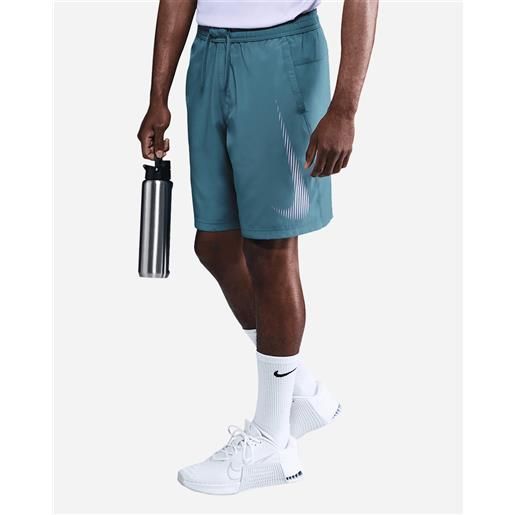 Nike dri fit form swoosh 9in m - pantalone training - uomo - blu