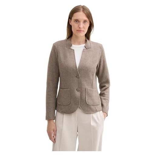 Tom tailor blazer da donna, 33774 - new light grey melange, m