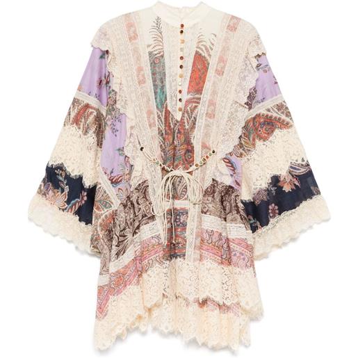 ZIMMERMANN abito rhiannon billow - toni neutri