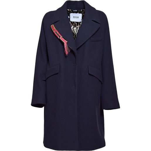 Bazar Deluxe cappotto ampio in lana vergine - blu