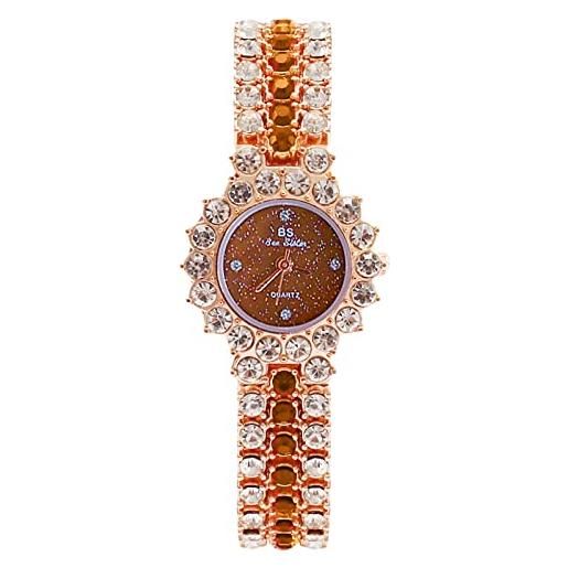 RORIOS moda orologio da donna orologio analogico al quarzo con cinturino in strass orologio da polso impermeabile per ragazza donna bling bling orologi