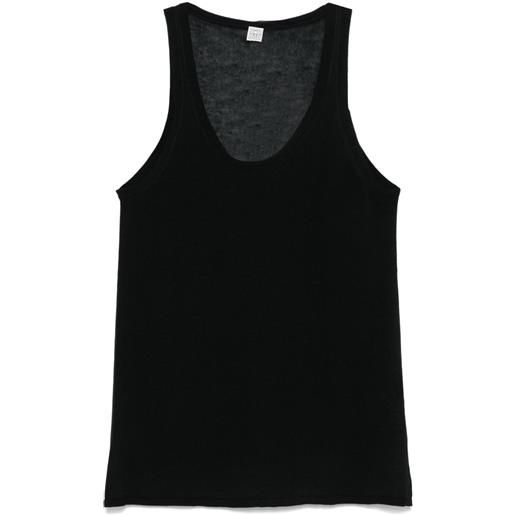 TOTEME canotta in maglia - nero